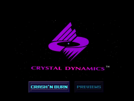 Crash 'N Burn title screen for 3DO